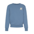 Tom C-Neck Sweater Life Mid Blue
